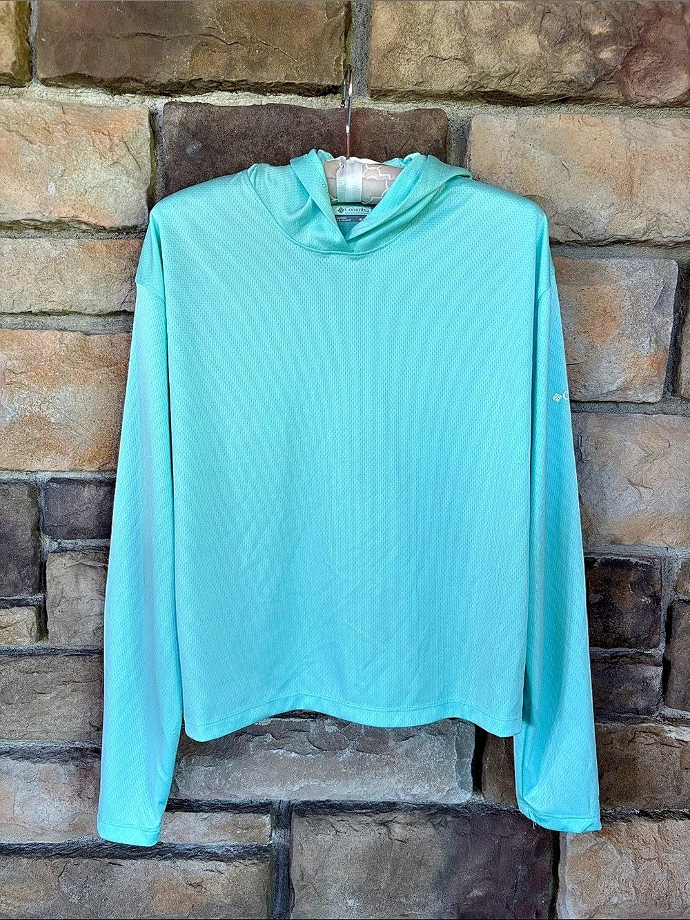 Columbia Women's PFG Tidal Tee Hoodie Blue Medium